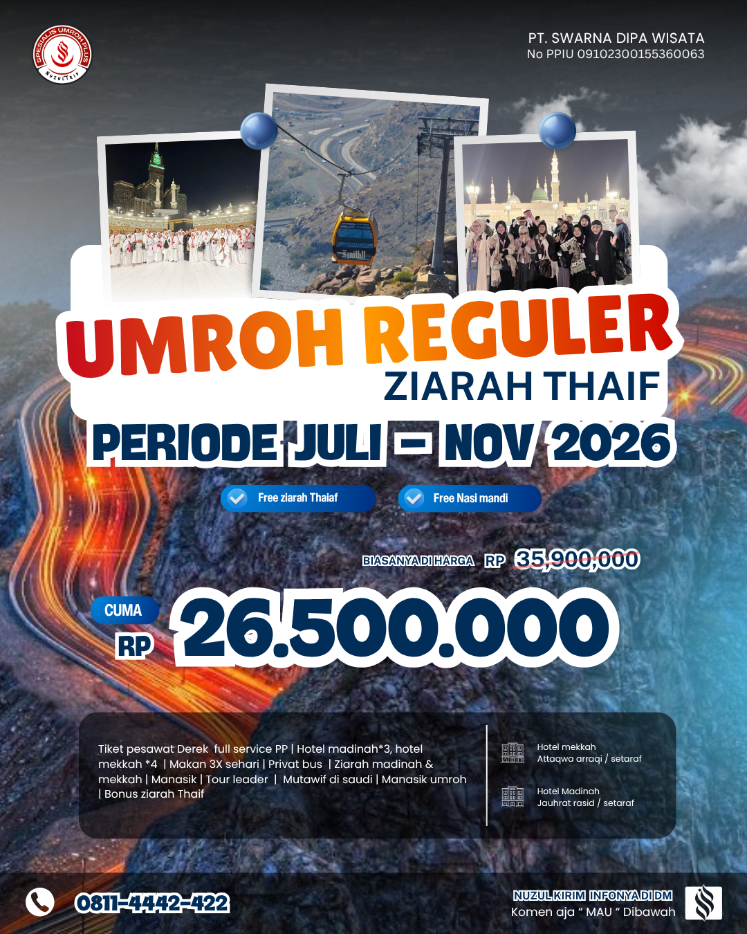 UMROH REG PLUS THAIF