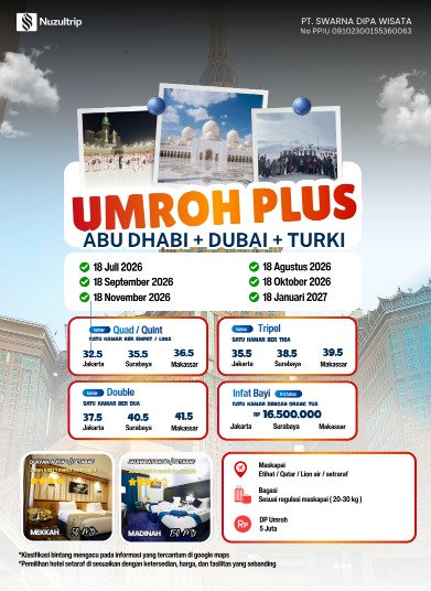 UMROH AWAL MUSIM ABU DHABI + DUBAI + TURKI